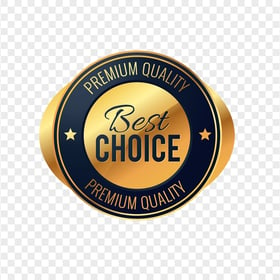 Best Choice Premium Quality Gold Badge Label HD PNG