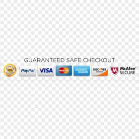 HD Guaranteed Safe Checkout Payments Badge Icons