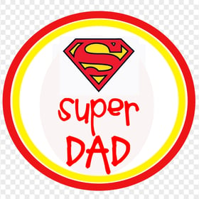 HD Super Dad Logo Transparent Background