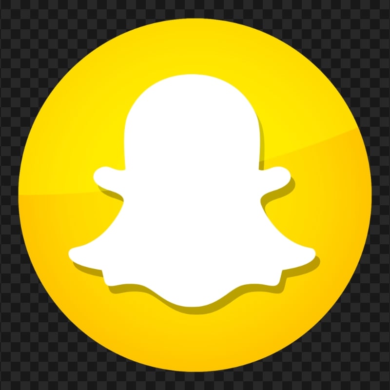 HD Round Circle Illustration Snapchat Icon PNG Image