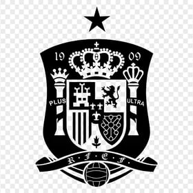 Spain National Football Team Black Logo PNG