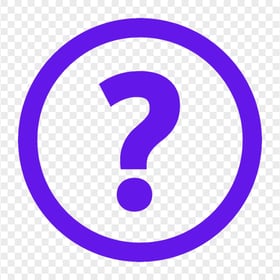 Purple Circle Round Question Mark Icon PNG IMG