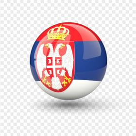 Sphere Serbia Flag Icon PNG