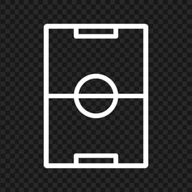 Vertical White Pitch Stadium Icon Transparent PNG