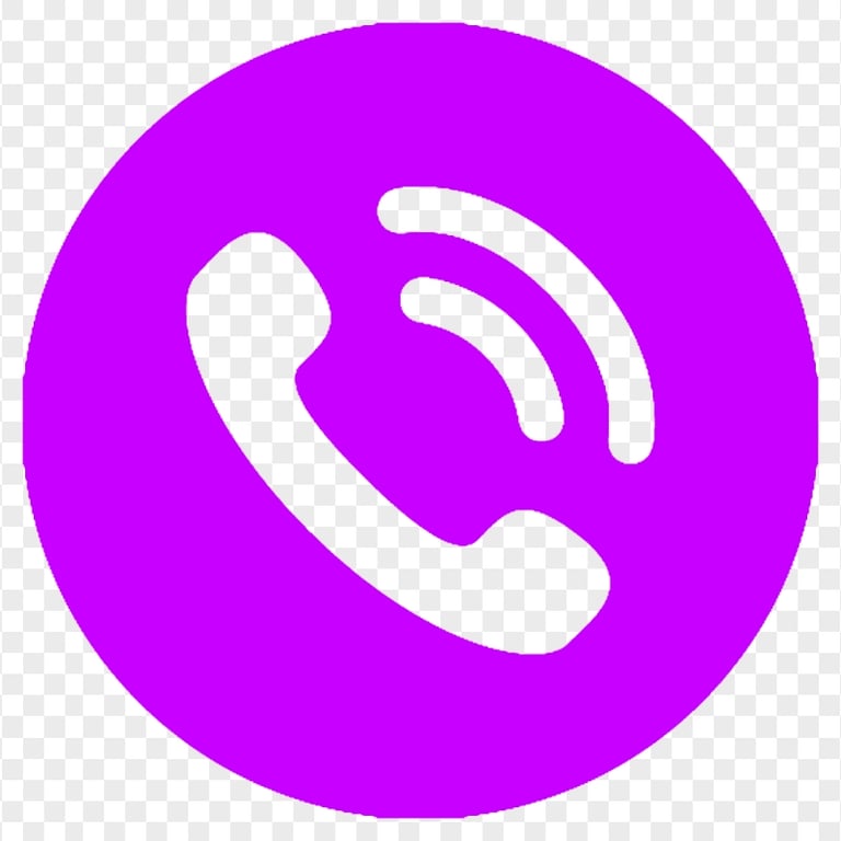 HD Purple Round Circle Phone Icon Transparent PNG Citypng