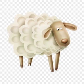 Transparent HD Sheep Cartoon Illustration