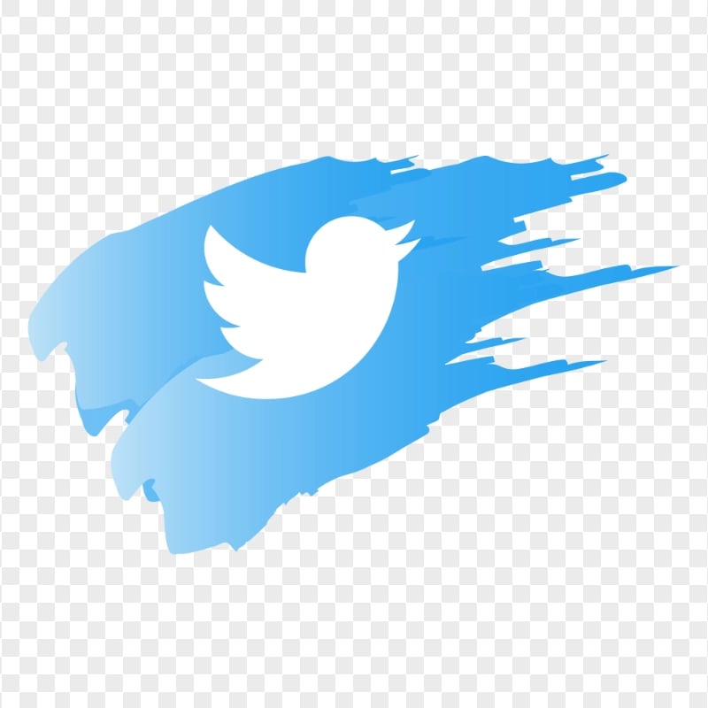 HD Twitter Brush Stroke Icon PNG