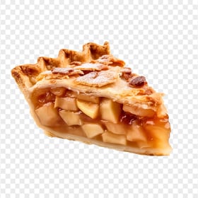 HD Slice Of Sweet Apple Pie Transparent Background