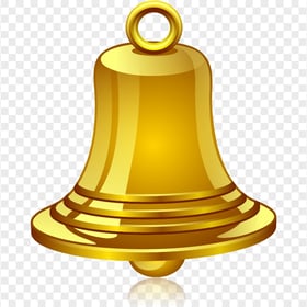 PNG Realistic Illustration Gold Yellow Bell