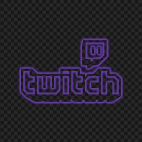 HD Neon Twitch Purple Logo Transparent Background PNG
