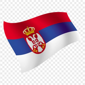 HD Flying Serbia Illustration Flag PNG