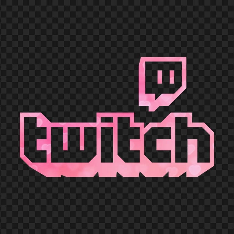 HD Twitch Pink Aesthetic Logo Transparent Background PNG