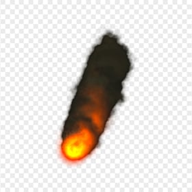 Fire Blast Meteor Comet Black Smoke PNG