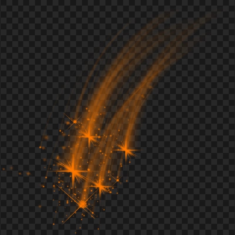 HD Orange Magic Light Effect PNG