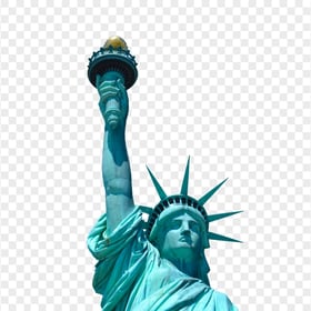 Statue Of Liberty National Monument Top Half PNG