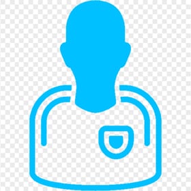 HD Blue Football Player Icon Silhouette Transparent PNG