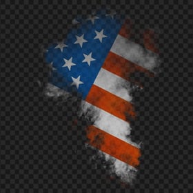 HD US American Flag Smoke PNG