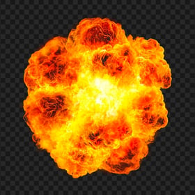 Ball Of Orange Hot Fire Explosion HD PNG