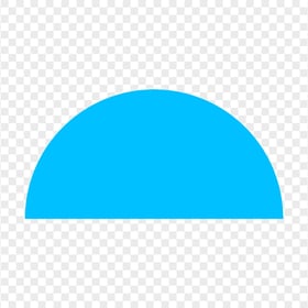 Blue Half Semi Circle FREE PNG