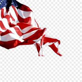 Waving Real American Flag