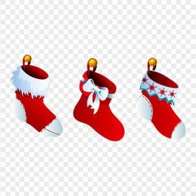 Illustration Cartoon Hanging Christmas Stocking PNG