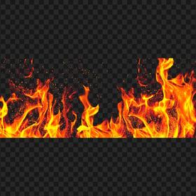 Transparent HD Realistic Fire Background