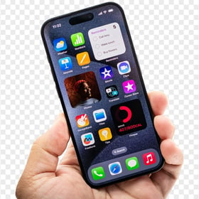 Apple iPhone 15 In Hand Image PNG