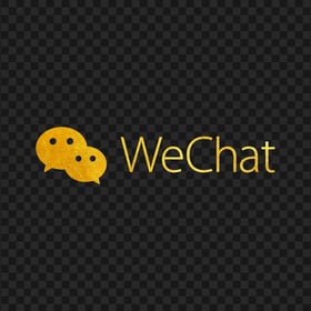 Gold WeChat China Chat App Logo