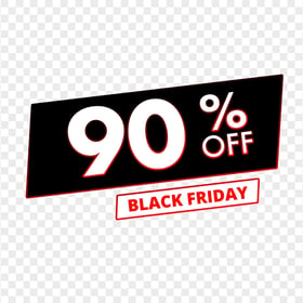 90% Off Sale Black Friday Discount Sign HD PNG