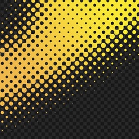 HD Yellow Gradient Halftone Corner Abstract PNG