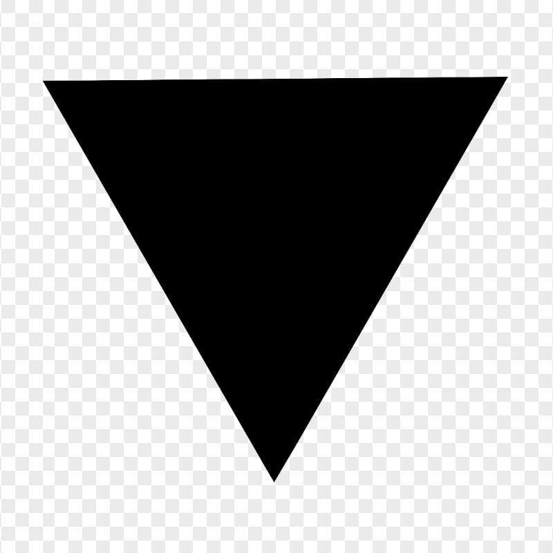 Transparent Black Triangle Upside Down