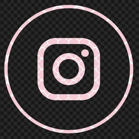 HD Beautiful Aesthetic Pink Outline Instagram Logo Icon PNG
