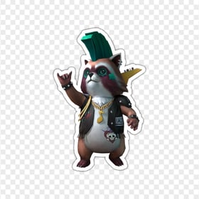 HD Free Fire Rockie Pet Character Sticker PNG
