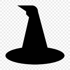 HD Black Vector Witch Hat Silhouette Halloween PNG