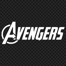 FREE White Avengers Logo PNG