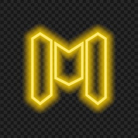 HD Yellow Neon Call Of Duty Mobile COD M Game Logo PNG