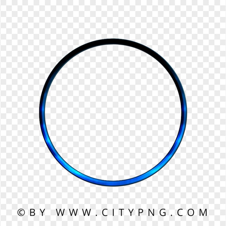 Blue Futuristic Circle Ring PNG Citypng