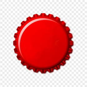 HD Soda Bottle Red Lid Crown Cap PNG