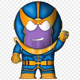 HD Thanos Chibi Cartoon Character PNG