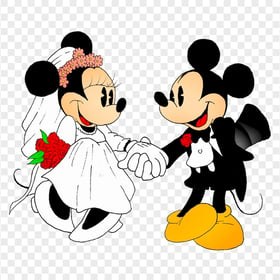 Clipart Mickey Mouse Minnie Mouse Wedding PNG