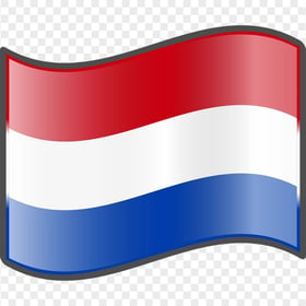 Netherlands Vector Waving Flag Icon