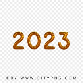Gold 2023 Balloon PNG