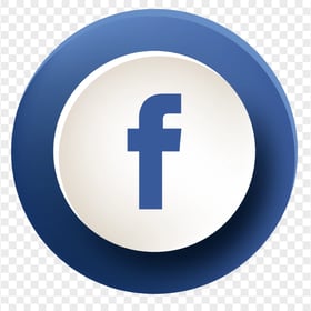 Round Facebook Fb Button Illustrator Vector Icon