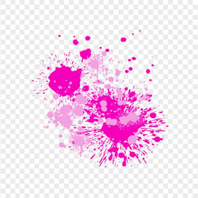 HD Abstract Pink Paint Splatter Drop Transparent Background