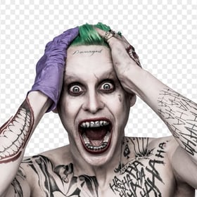 High Resolution Joker Damaged Suicide Squad