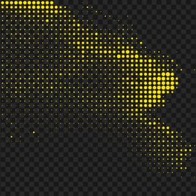 Transparent HD Yellow Halftone Abstract Background