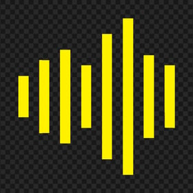 HD Sound Wave Yellow Icon Transparent PNG