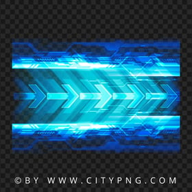 Science Technology Blue Light Arrows Effect PNG