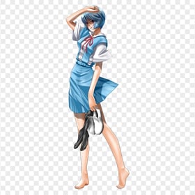 HD Rei Ayanami School Uniform Transparent PNG
