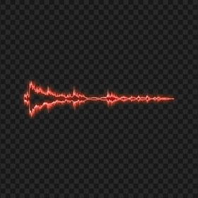 PNG Glowing Red Music Wave Sound Waves